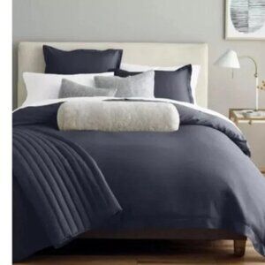 Nestwell 450TC Queen Sized Duvet Cover Blue 100% Cotton OEKO-Tex Bedding
